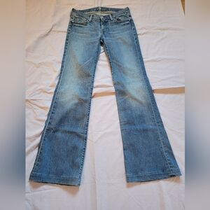 7 For All Mankind Blue Flare Jeans